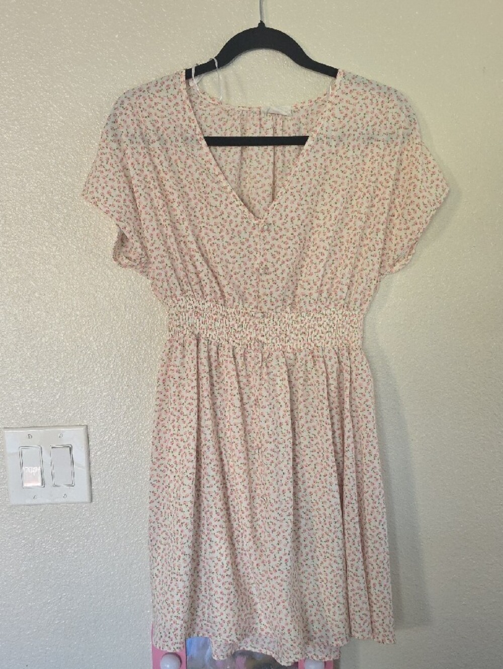 Sienna Sky Light Pink Floral Midi Dress